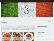 Tablet Screenshot of italianandvegan.com